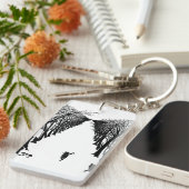 Zwarte kat, Rudyard Kipling Sleutelhanger (Voorkant Rechts)