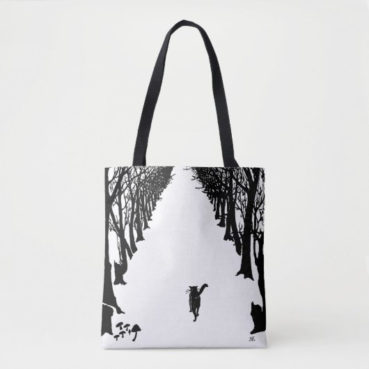 Zwarte kat, Rudyard Kipling Tote Bag (Voorkant)