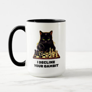 Zwarte Kat Schaken Meester Mok