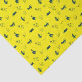 Zwarte Kat & Schedel Halloween Weefselpapier Tissuepapier (Detail)