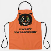 zwarte kat schort (Voorkant)