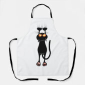 Zwarte kat schort (Voorkant)