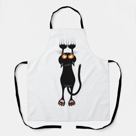 Zwarte kat schort (Voorkant)