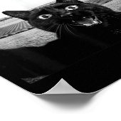 Zwarte Kat Selfie Ufo Alien Grappige Cadeaus Voor Poster (Hoek)