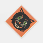  zwarte kat servet (Hoek)