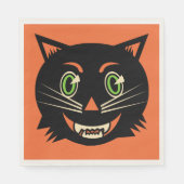  zwarte kat servet (Voorkant)