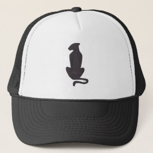 Zwarte kat Silhouette truckerhoed Trucker Pet