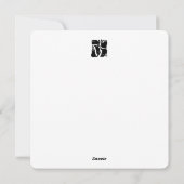 Zwarte Kat Silhouetten - Mooie Kattendesign Feestdagenkaart (Achterkant)