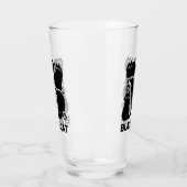 Zwarte kat silhouetten - Schattige katachtige ontw Glas (Links)