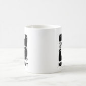 Zwarte kat silhouetten - Schattige katachtige ontw Magische Mok (Center)