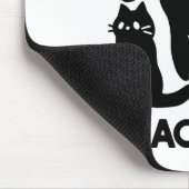 Zwarte kat silhouetten - Schattige katachtige ontw Muismat (Hoek)