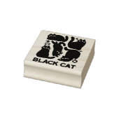Zwarte kat silhouetten - Schattige katachtige ontw Rubberstempel (Stempel)