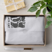 Zwarte kat silhouetten - Schattige katachtige ontw Tissuepapier (Geschenk)