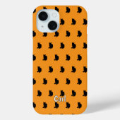 Zwarte kat (Sinaasappel) Case-Mate iPhone Case (Achterkant)