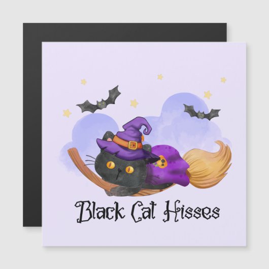 Zwarte kat sisses (Voorkant / Achterkant)