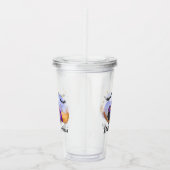 Zwarte kat sisses acryl drinkbeker (Rechts)