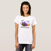 Zwarte kat sisses t-shirt (Voorkant volledig)