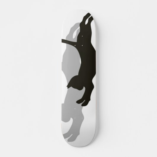 Zwarte kat skateboard (Voorkant)