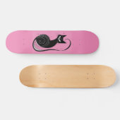 ZWARTE KAT SKATEBOARD ROZE DECK (Horizontaal)