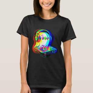 Zwarte kat Skelet Hand Boop Cat Neus Funny Hallow T-shirt