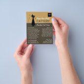 Zwarte kat, slagader, instapbord, Adverteren Flyer (Hand)