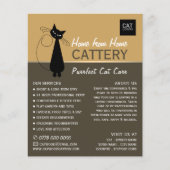 Zwarte kat, slagader, instapbord, Adverteren Flyer (Voorkant)