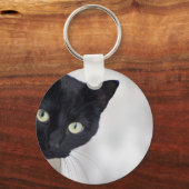 Zwarte kat sleutelhanger (Voorkant)