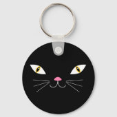 Zwarte kat sleutelhanger (Voorkant)