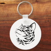 zwarte kat sleutelhanger (Voorkant)