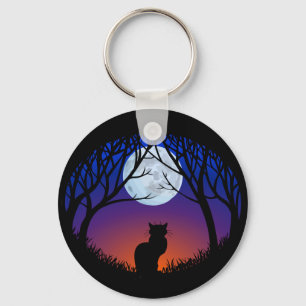 Zwarte kat Sleutelhanger Kat Gifts Pet Cat Sleutel