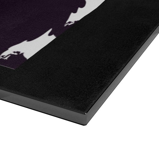 Zwarte kat snijplank (Hoek)