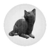 Zwarte Kat Snijplank (Voorkant)