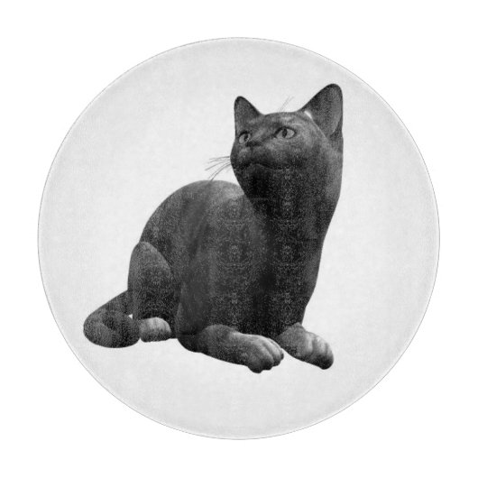 Zwarte Kat Snijplank (Voorkant)