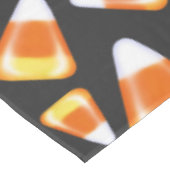 Zwarte kat, snoepmaïspatroon, leuk voor Halloween Tafelkleed (Gekanteld)