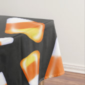 Zwarte kat, snoepmaïspatroon, leuk voor Halloween Tafelkleed (Voorbeeld)