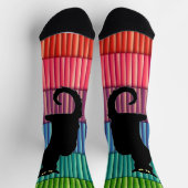 Zwarte Kat Soks Sokken (Top)
