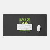 Zwarte Kat Speciale Liefde Halloween Grafisch Bureaumat (Keyboard & Muis)