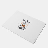 Zwarte Kat Speciale Liefde Halloween Kat Vector De Deurmat (Schuin)