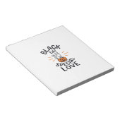 Zwarte Kat Speciale Liefde Halloween Kat Vector On Notitieblok (Schuin)