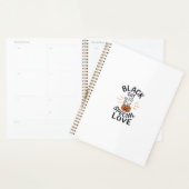 Zwarte Kat Speciale Liefde Halloween Kat Vector On Planner (Display)