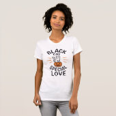 Zwarte Kat Speciale Liefde Halloween Kat Vector On T-shirt (Voorkant volledig)