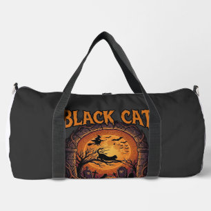 Zwarte Kat Speciale Liefde Halloween Maan Heks Pom Plunjezak
