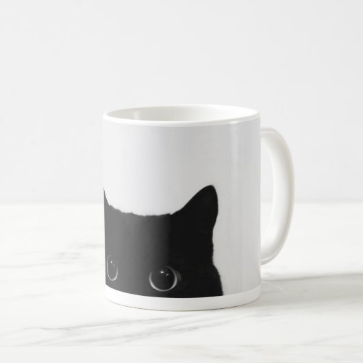 Zwarte Kat Staar Mok (Voorkant rechts)