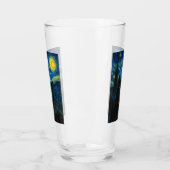 Zwarte Kat Sterrennacht Van Gogh Kat Selfie Glas (Links)