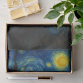 Zwarte Kat Sterrennacht Van Gogh Kat Selfie Tissuepapier (Geschenk)