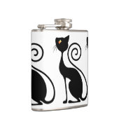  zwarte kat-stijl heupfles (Rechts)