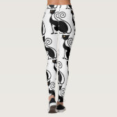 zwarte kat-stijl leggings (Achterkant)