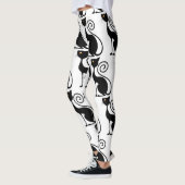 zwarte kat-stijl leggings (Links)
