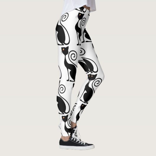  zwarte kat-stijl leggings (Rechts)