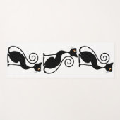  zwarte kat-stijl yogamat (Voorkant (horizontaal))